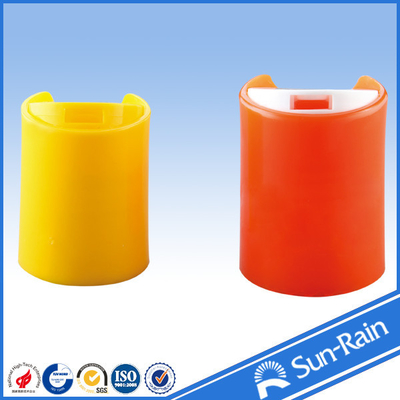 प्लास्टिक शैंपू की बोतल के लिए रंगीन लाल, पीले मानक डिस्क टोपी