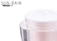 गुलाबी मिनी क्रीम जार स्पष्ट प्लास्टिक कॉस्मेटिक जार आंखों की देखभाल के लिए बोतल 15ml 30ml SR-2398A