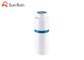 लोशन के लिए दौर घूर्णन वायुहीन पंप बोतल वैक्यूम प्लास्टिक सफेद रंग